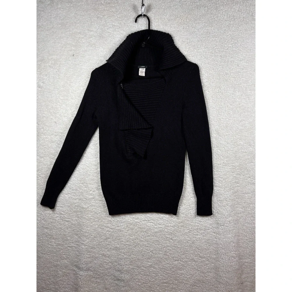 J. Crew Red Wool Cashmere LBlend‎ Shawl Neck Pullover Sweater Size Sx